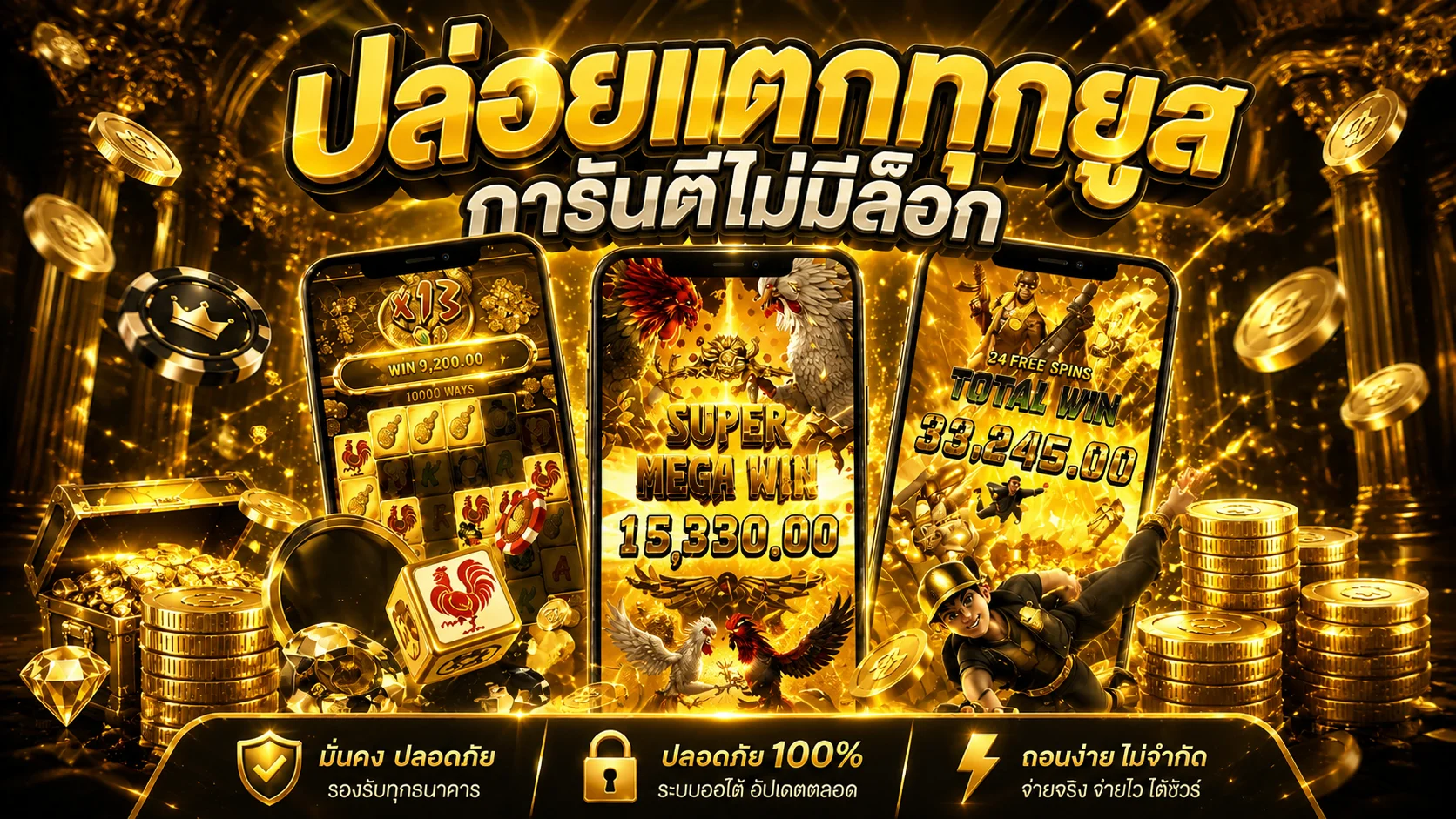 เกมสล็อตเว็บตรงค่ายดังบน G2G168K ทั้ง PG Joker และ Live22